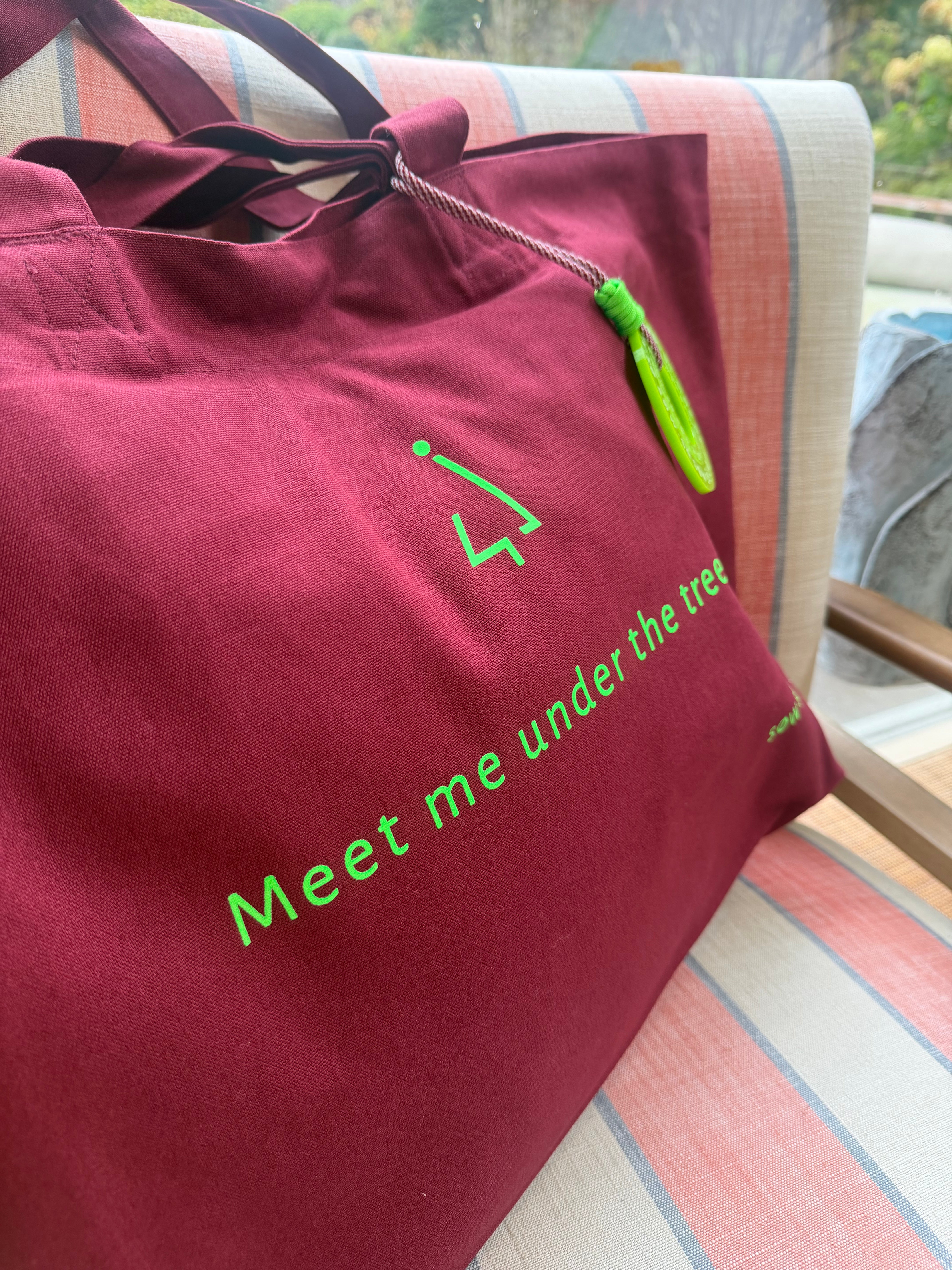 Christmas Tote Bag 'Meet me under the tree...'