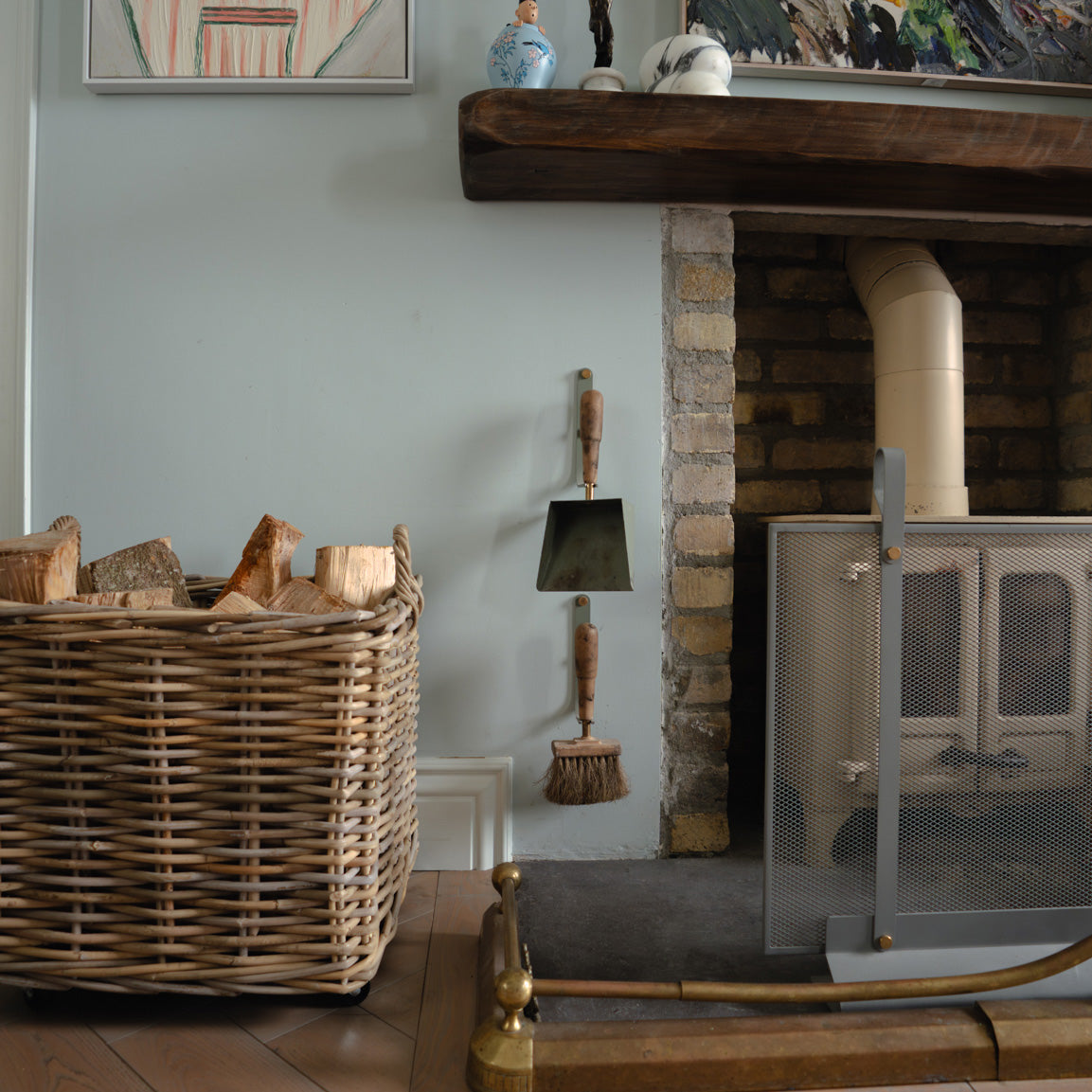 Rattan Log Basket