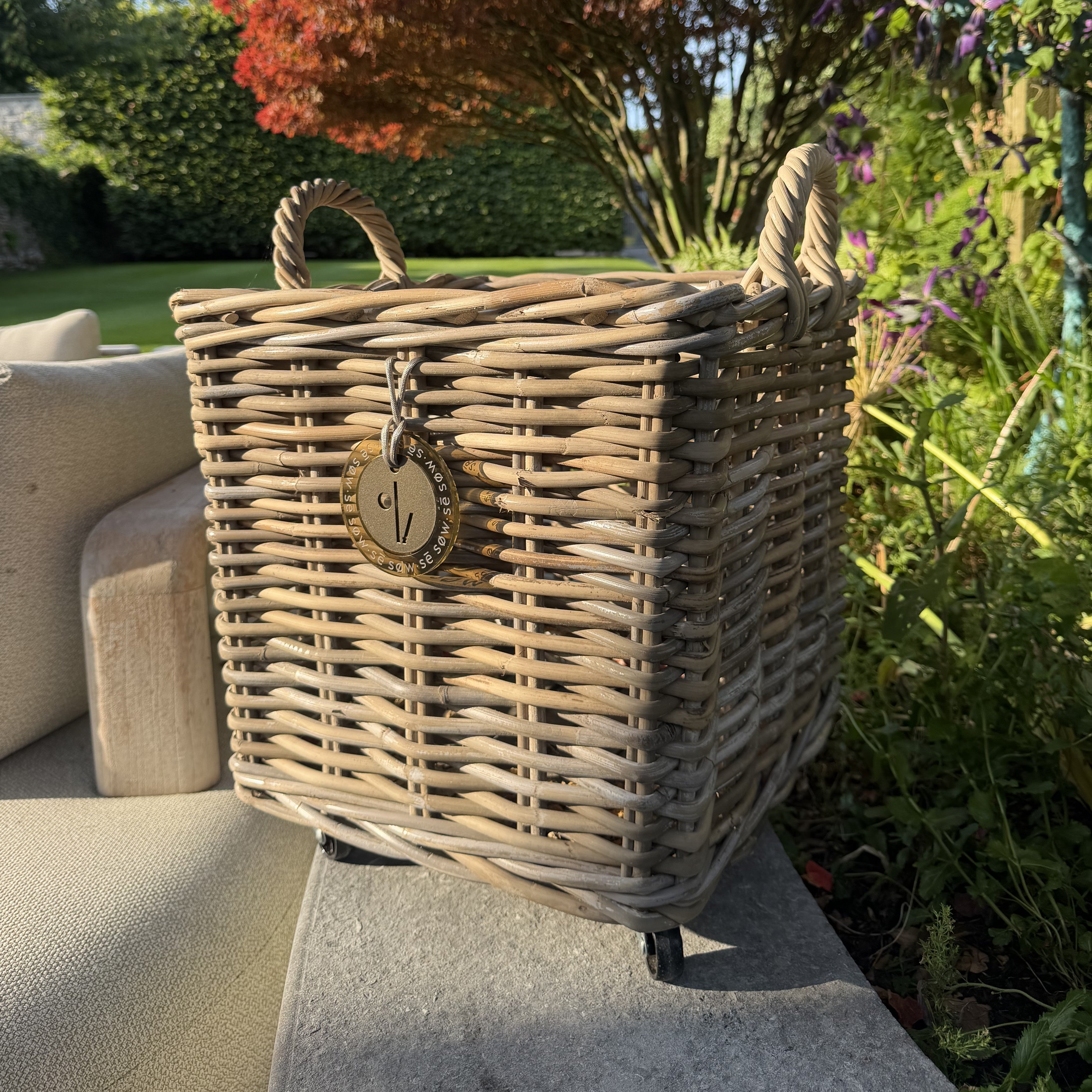Rattan Log Basket