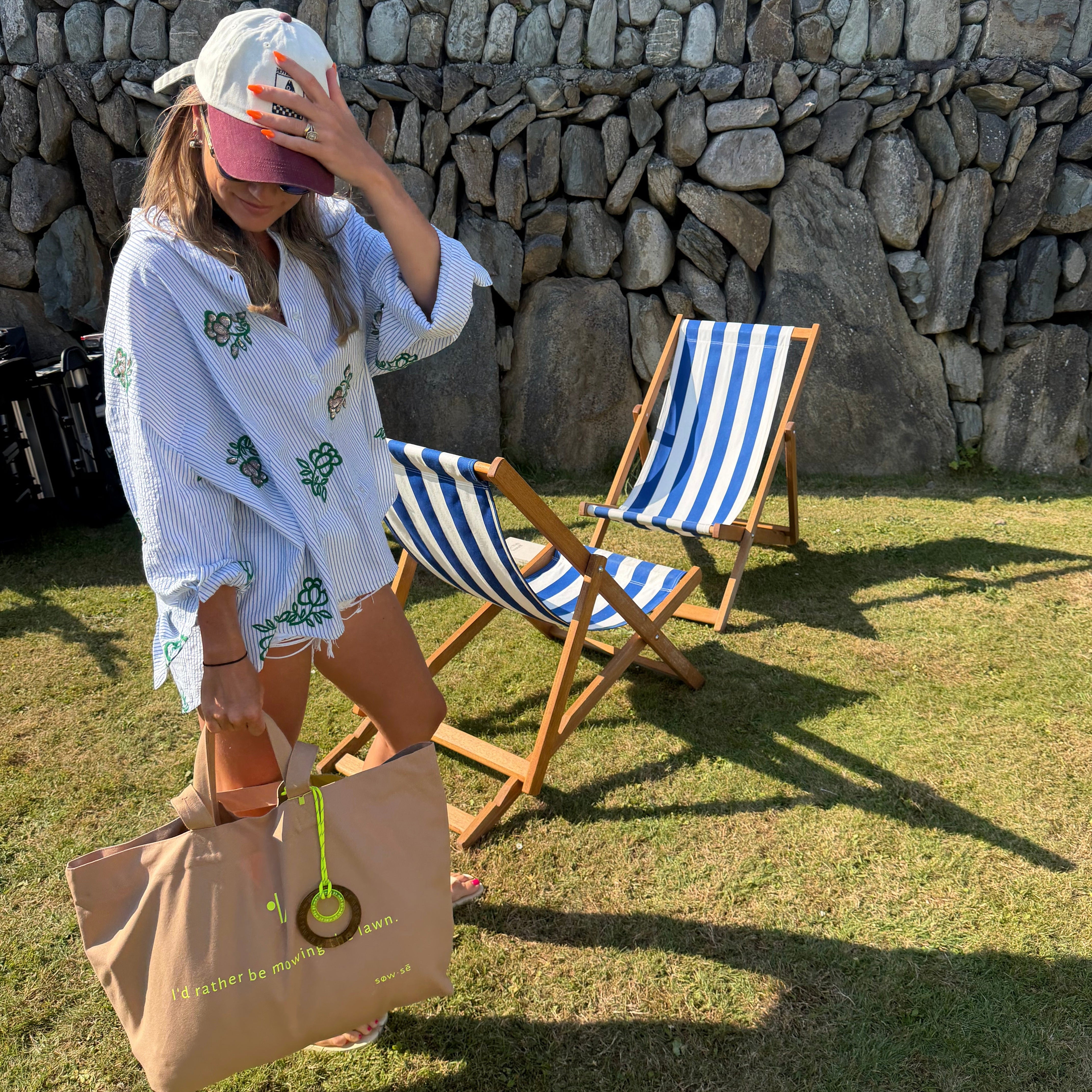 Tote Bag 'I'd Rather Be Mowing the Lawn'