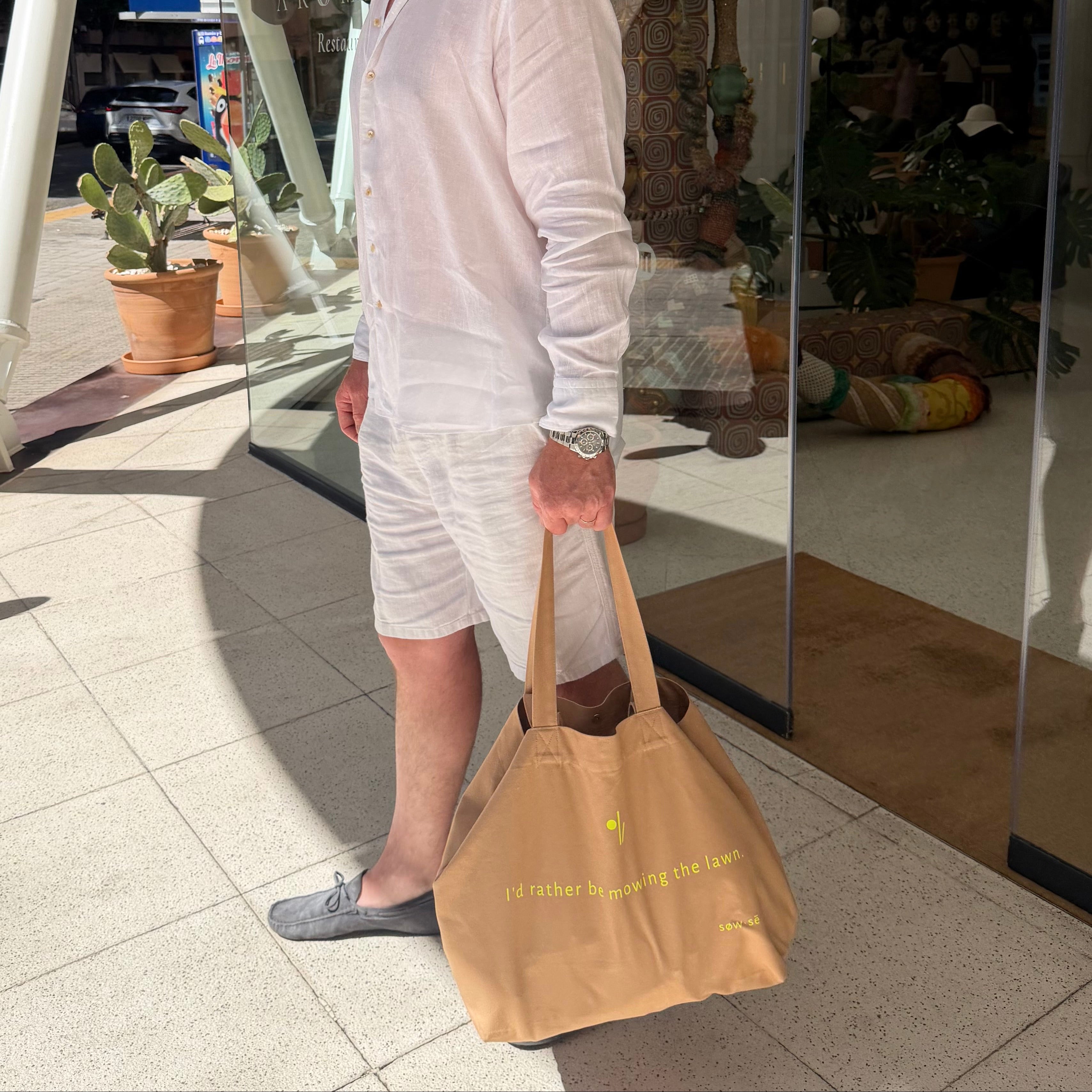 Tote Bag 'I'd Rather Be Mowing the Lawn'