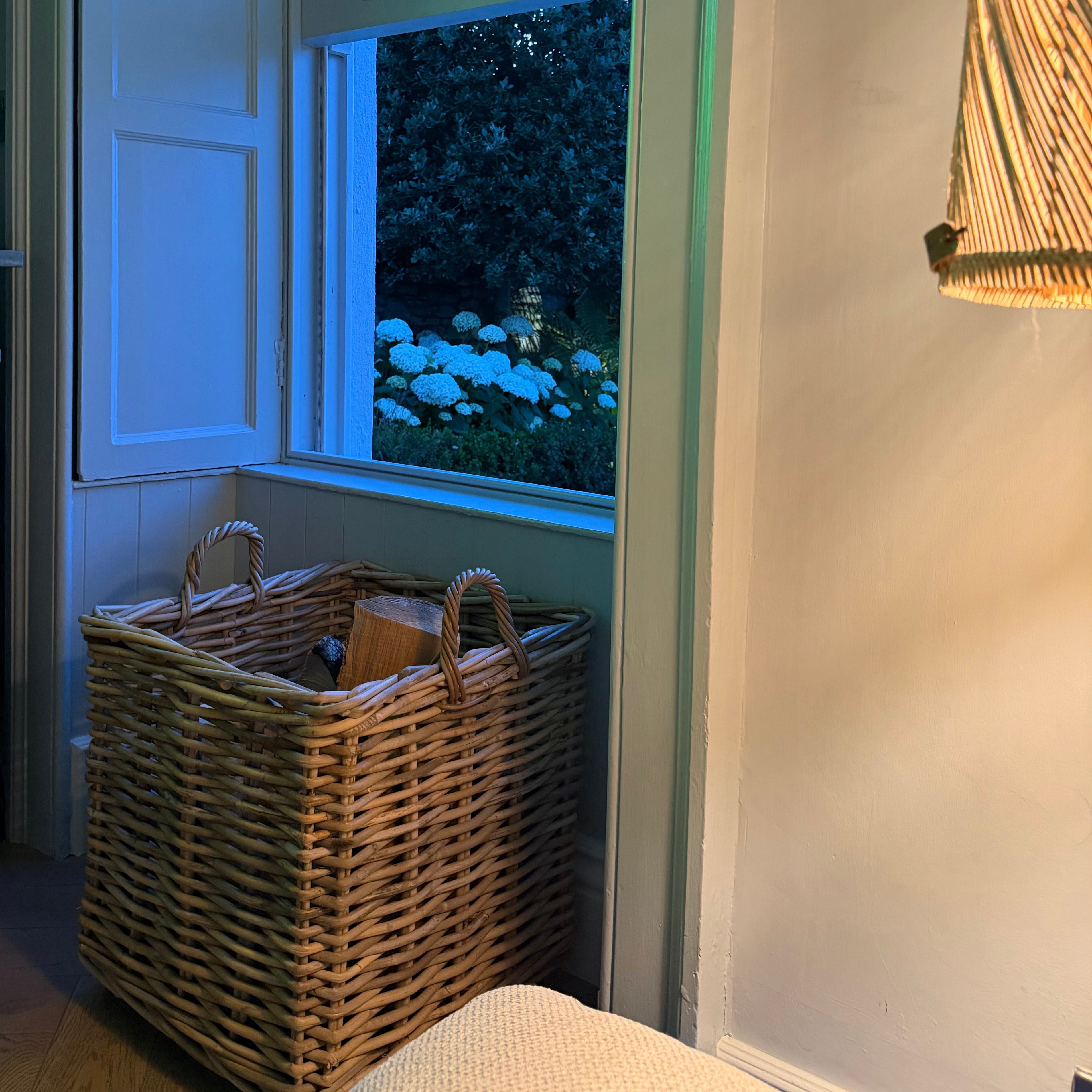 Rattan Log Basket
