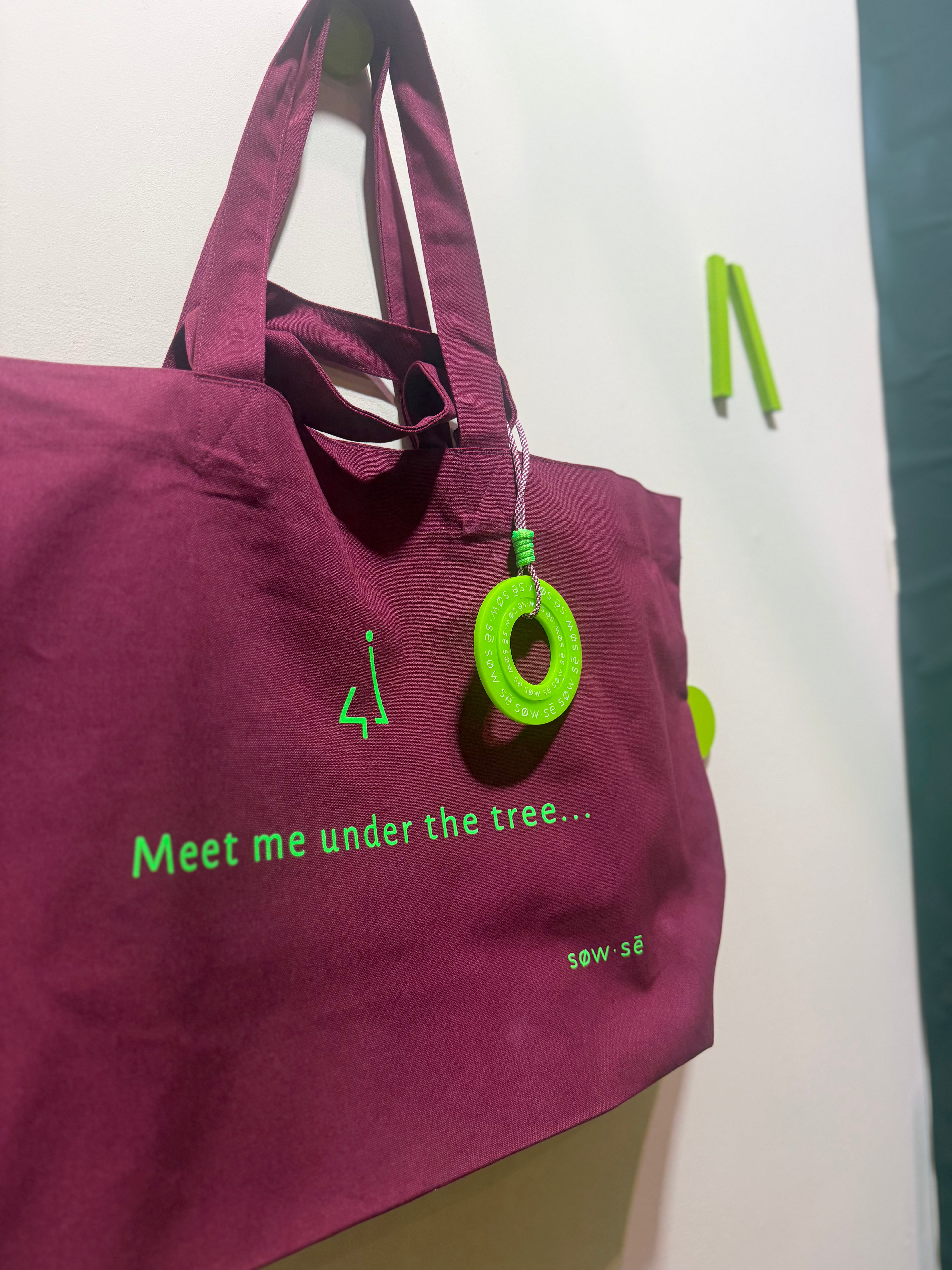 Christmas Tote Bag 'Meet me under the tree...'