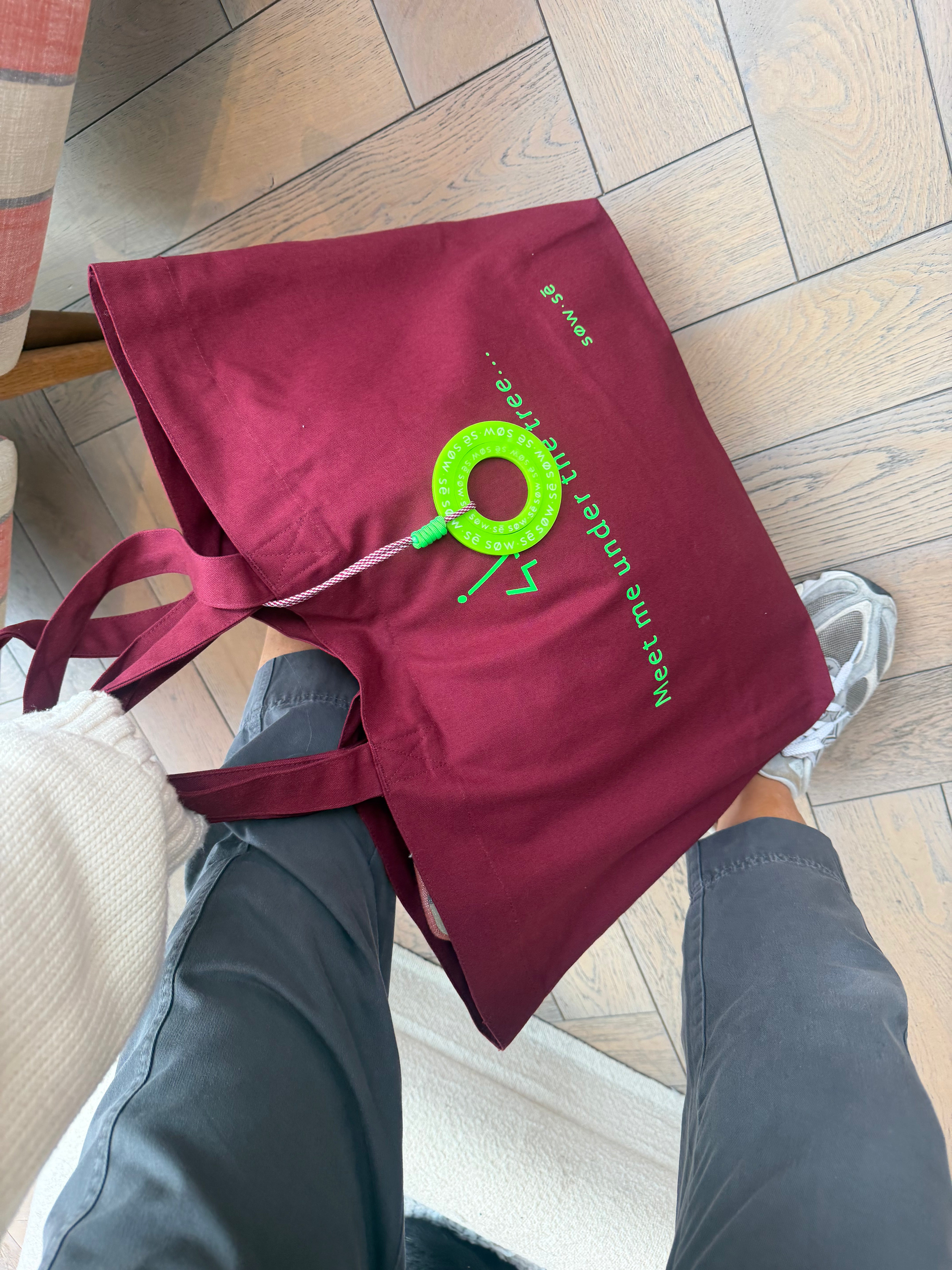 Christmas Tote Bag 'Meet me under the tree...'