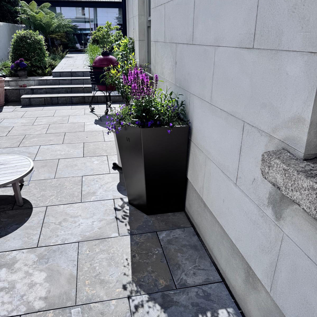 Extra Large Bronzed Flat-Back Planter