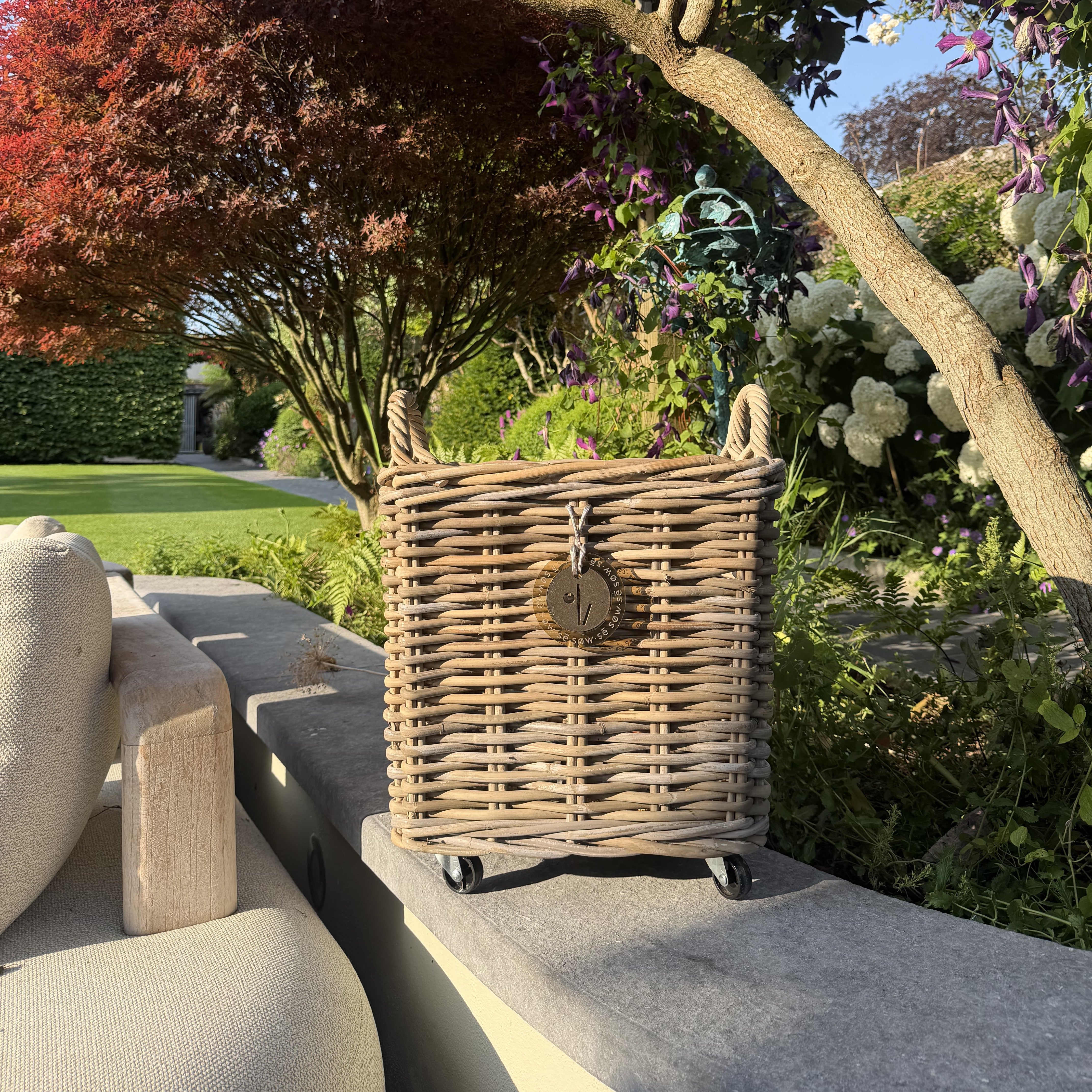 Rattan Log Basket