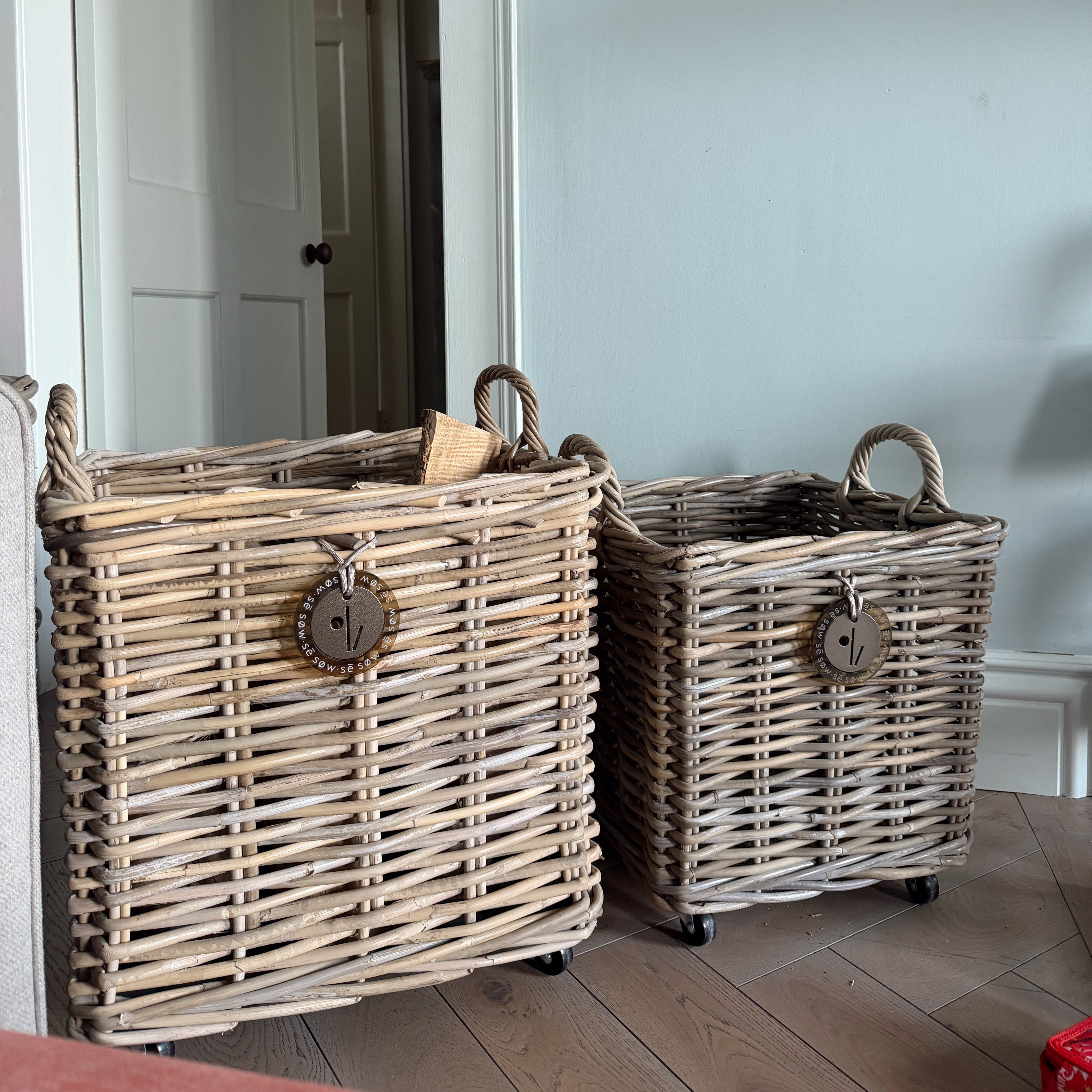 Rattan Log Basket
