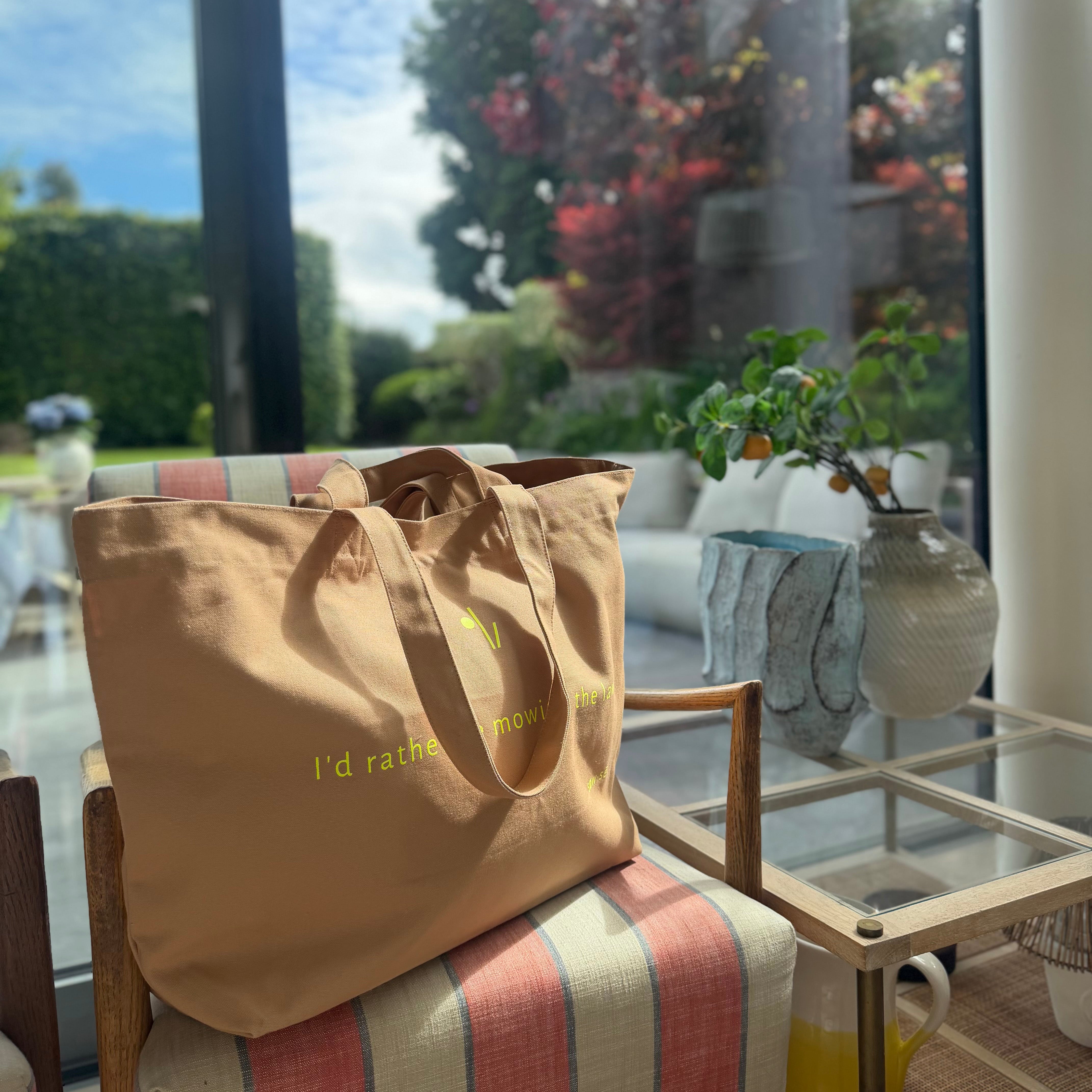 Tote Bag 'I'd Rather Be Mowing the Lawn'